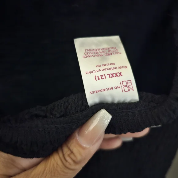 No Boundaries Black Mini Dress with Button Detail - Picture 3 of 3